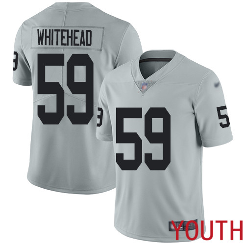 Oakland Raiders Limited Silver Youth Tahir Whitehead Jersey NFL Football #59 Inverted Legend Jersey->women nfl jersey->Women Jersey
